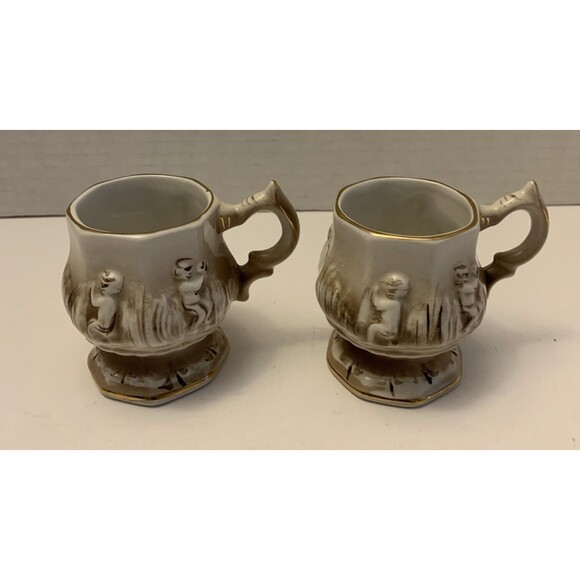 Style Tea-Coffee-chocolate  Vintage Porcelain Set Of 15 - Picture 10 of 16